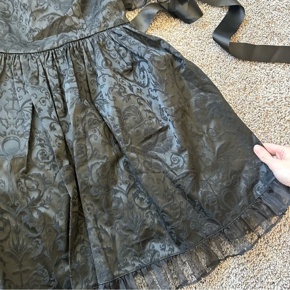 Dolls Kill Black Puff Sleeve Mini Dress - Picture 3 of 5